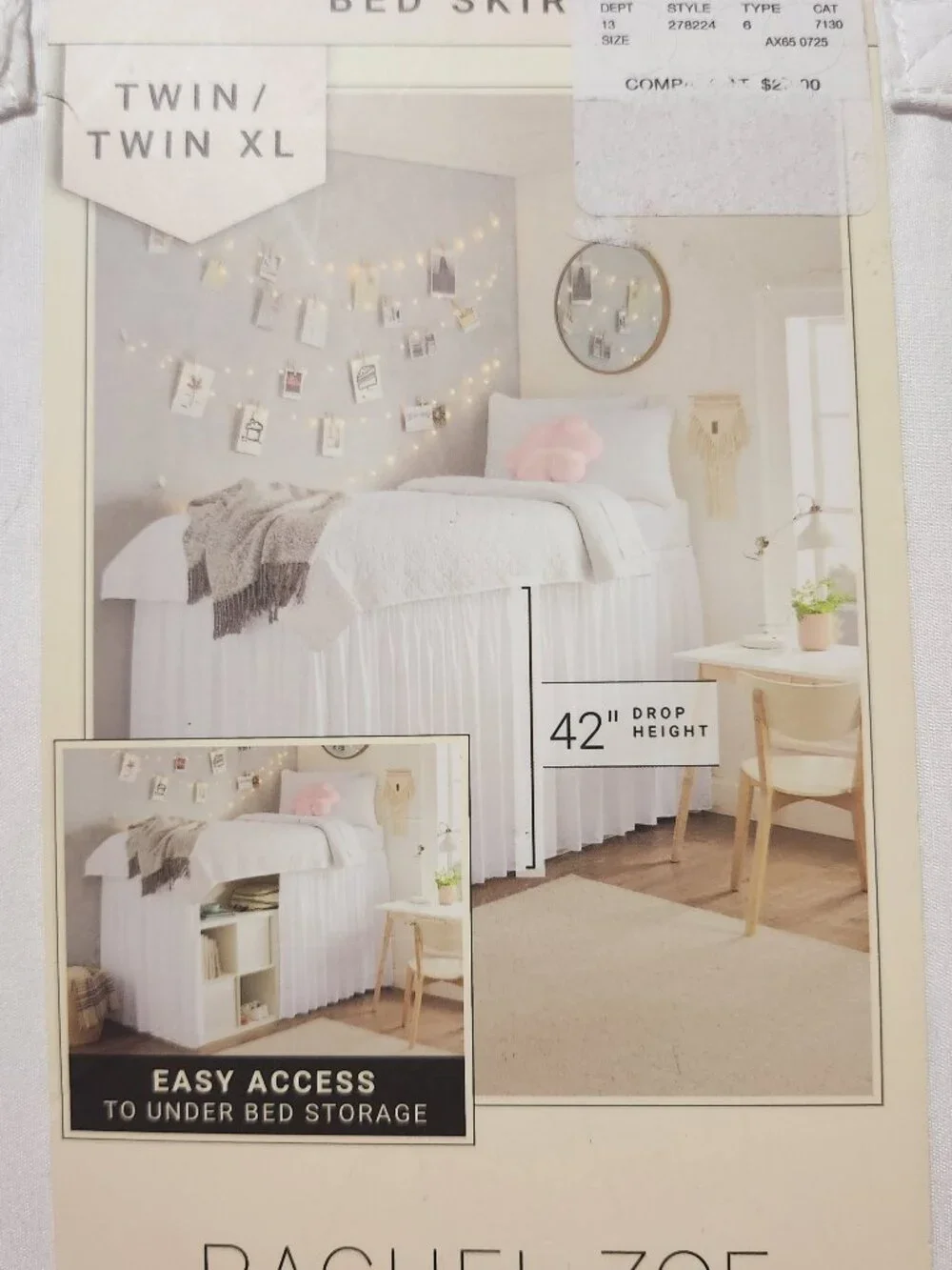 Rachel Zoe Twin Bed Skirt